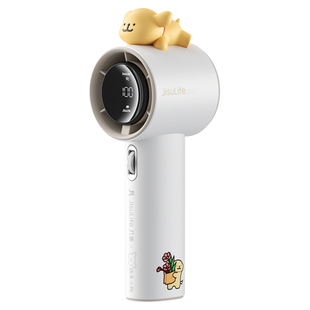 【几素X线条小狗联名款】超高速节能小风炮强力劲风手持小风扇无叶涡轮迷你便携式USB充电桌面电风扇随身小型