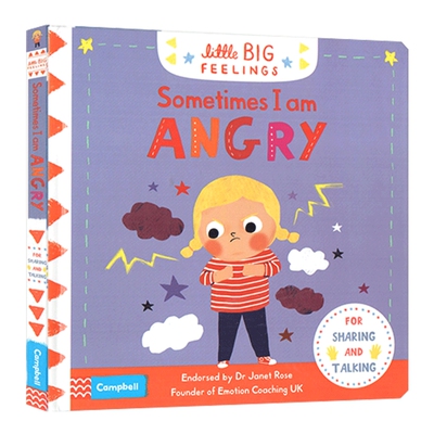 有时候我很生气 英文原版 Little Big Feelings Sometimes I Am Angry 英文版幼儿情绪管理绘本 亲子互动图画书 机关操作翻翻书