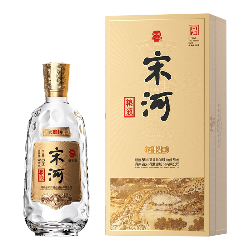 宋河粮液纪年1984浓香54度500ml