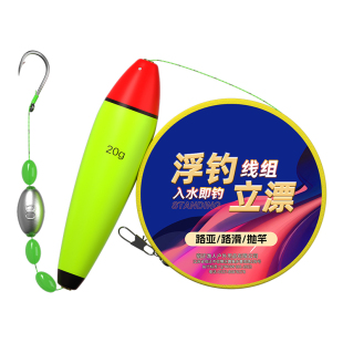 浮钓草鱼线组浮漂日夜两用大力马线路亚抛竿专用草鱼钓组神器成品
