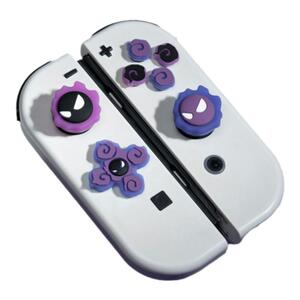 任天堂switch摇杆帽十字按键贴宝可梦耿鬼ns手柄硅胶摇杆套oled
