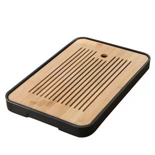 顾竹家用功夫竹制茶盘茶具茶台储水高端干泡盘简约小形托盘清仓