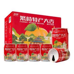 山西五台山特产 繁峙杏之魂赵庄村 白水杏大杏果汁饮料 248ml罐装