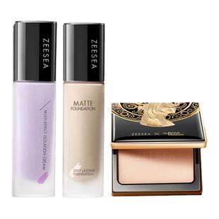 ZEESEA滋色粉饼控油定妆持久遮瑕粉底液不脱妆隔离霜妆前乳化妆品