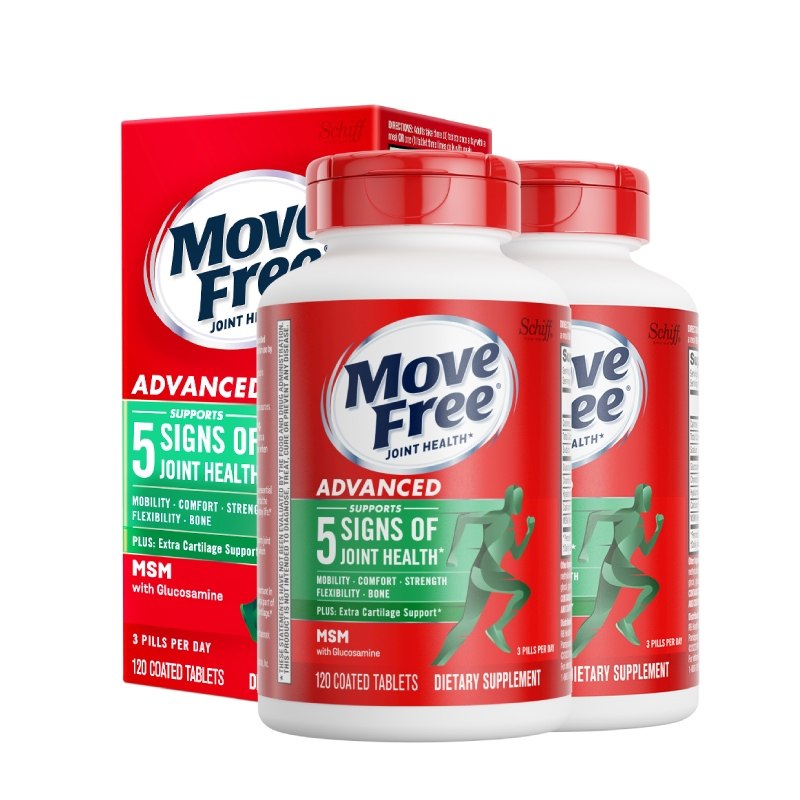 美国进口益节Move Free氨糖软骨素钙片维骨力护关节旗舰店官方*2