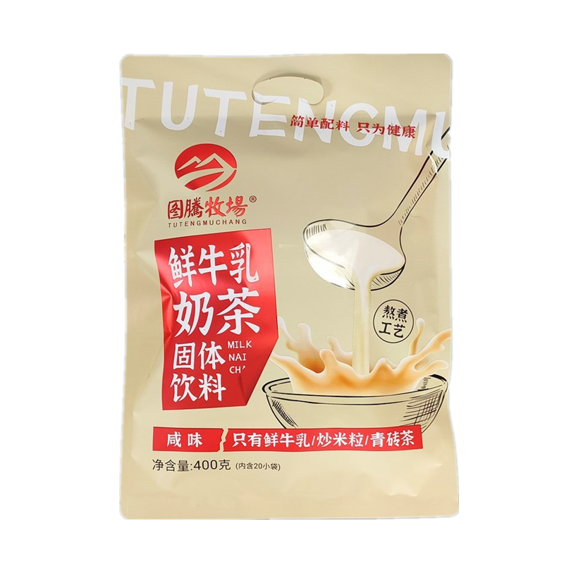 图腾牧场鲜牛乳奶茶配料简单