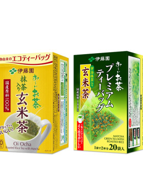 日本进口绿茶玄米茶清爽甘醇