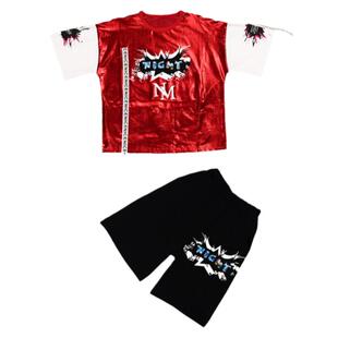 儿童演出服男童街舞套装嘻哈潮服男孩潮装爵士舞走秀架子鼓表演服