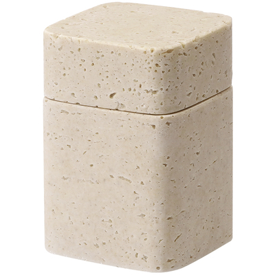 侘寂风洞石牙签筒牙线棉签收纳罐