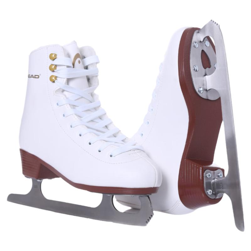 HEAD海德F200加厚保暖毛绒花样冰刀鞋儿童成人冰鞋滑冰鞋冰球刀鞋