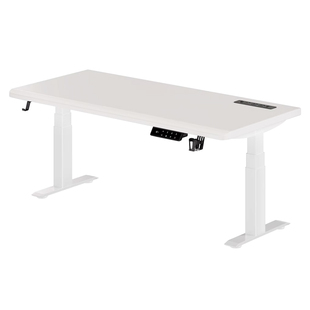 安居客实木升降桌电脑桌家用卧室办公桌电竞桌学生专用学习桌书桌