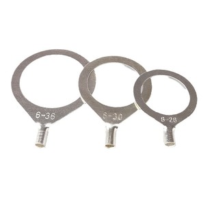 OT黄铜冷压端子国标铜鼻子压线端子1/2.5/4/6接头焊口圆形接线耳