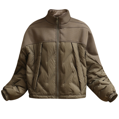 时尚白鸭绒设计感短款宽松羽绒服