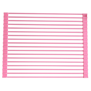 厨房水槽沥水架水池台面置物架可折叠硅胶洗碗池碗碟盘收纳沥水篮