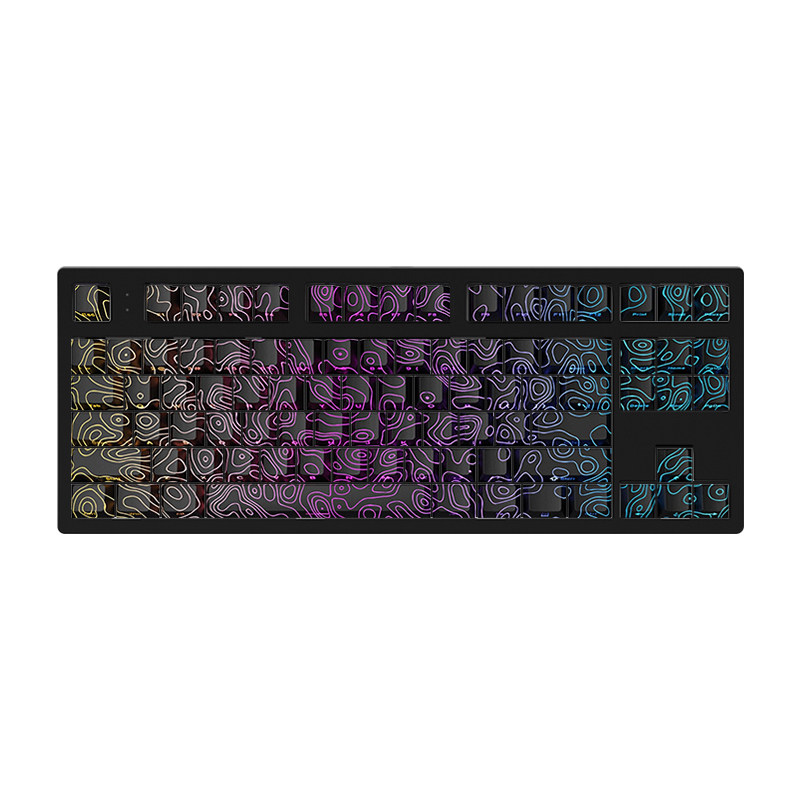 腹灵MK870pro等高线侧刻机械键盘
