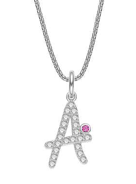 真我不凡S925纯银经典艺术字母项链女新款项链女生日礼物七夕礼物