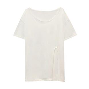 欧货螺纹U领T恤女短袖2026夏季新款宽松显瘦高级感体恤上衣打底衫