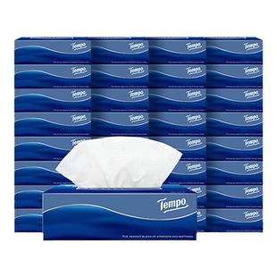 Tempo得宝盒抽90抽*32盒抽纸加厚加大盒装办公抽纸巾