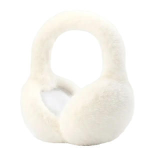 耳罩防寒女护耳冬保暖耳包白色东北防冻毛绒防风骑行高颜值可折叠