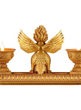 藏村树脂雕花藏式客厅酥油灯灯座