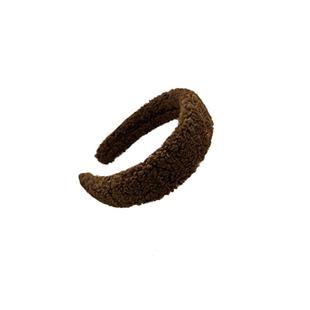 糖果色羊羔毛发箍温暖秋冬头箍女2022年网红新款宽边高颅顶发卡