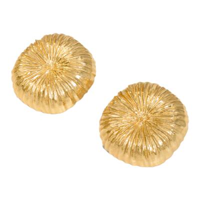 Wens烟花拉丝圆球造型耳环女