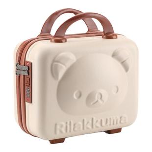 卡通小熊手提箱迷你14寸行李箱收纳化妆箱小型轻便密码锁旅行箱子