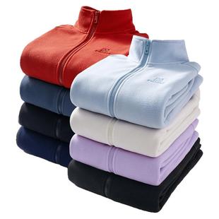 抓绒衣女摇粒绒外套男加绒加厚冲锋衣内胆秋冬双面绒开衫保暖卫衣