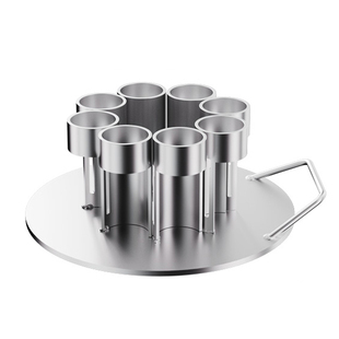 二踢脚发射器炮架子支架新款辅助器钢管加厚连发二脚踢放炮神器