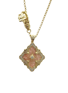 高品质布契风Opera拉丝双面项链