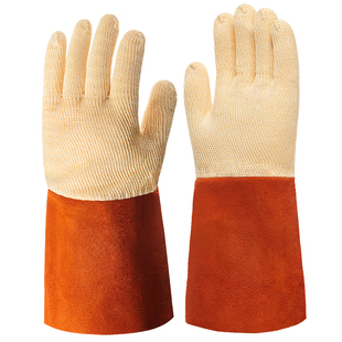 代尔塔耐高温手套500度防高温烤箱加厚隔热手套防火工业防烫手套