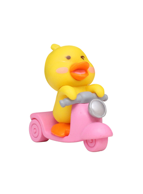 可爱卡通黄色开心小子鸭手办摆件