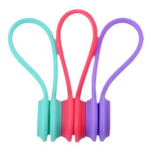 通用耳机理线器磁吸硅胶数据线收纳扣网线捆线绑带电线扎带绕线器