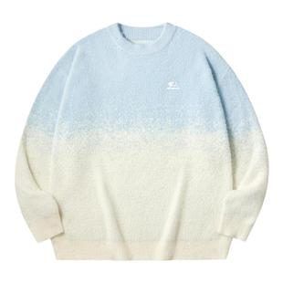 PSO Brand男装女装仿貂毛渐变针织衫毛衣慵懒女款外套情侣毛线衣