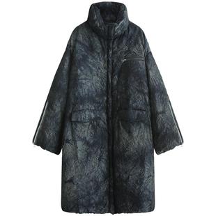 COCOBELLA[可溯源安心90绒]晕染褶皱长款羽绒服防寒服DC3032