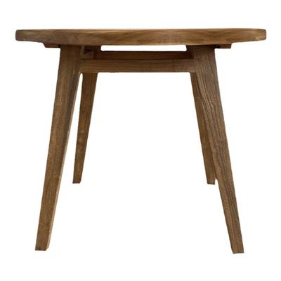 老榆木实木圆桌圆凳阳台茶桌定做