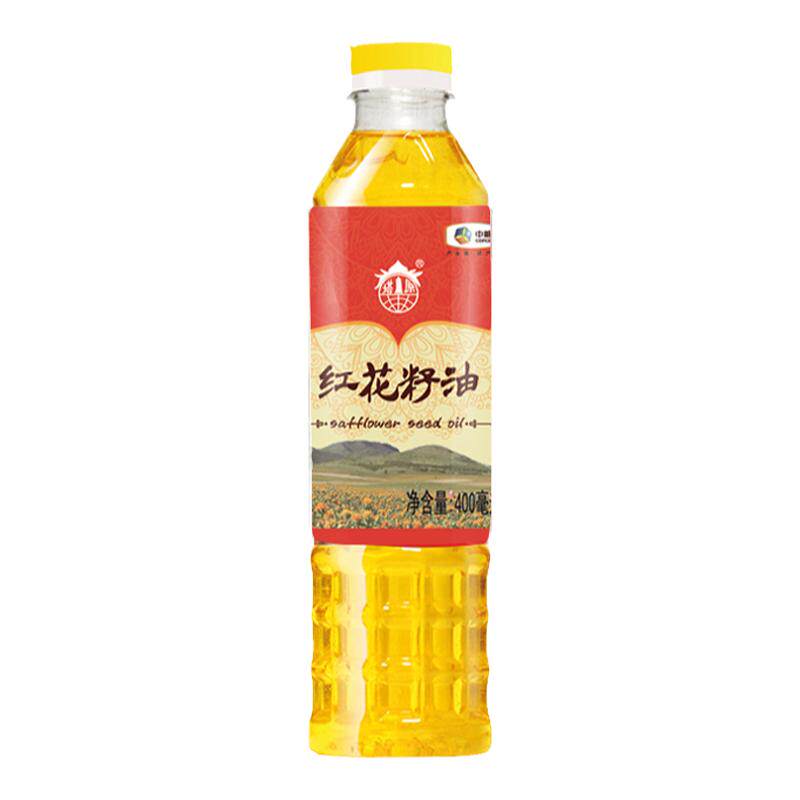 中粮塔原红花籽油400ml*2瓶 物理压榨一级