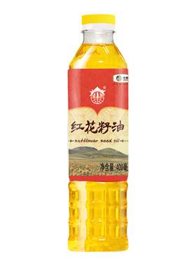 中粮塔原红花籽油400ml*2瓶 物理压榨一级
