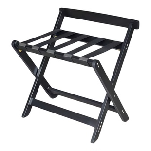 实木折叠置物架免安装旅行包架酒店行李架家用收纳整理架卧室床边