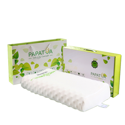 进口泰国PAPATYA乳胶枕头颗粒按摩防螨护颈椎高枕成人单人学生枕