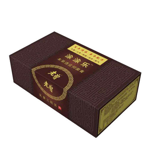 老曾涂涂乐本草膏正品皮肤温和原装家庭一盒三瓶外用膏