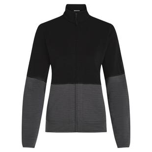 icebreaker可机洗美利奴羊毛女400 Realfleece加绒外套户外滑雪