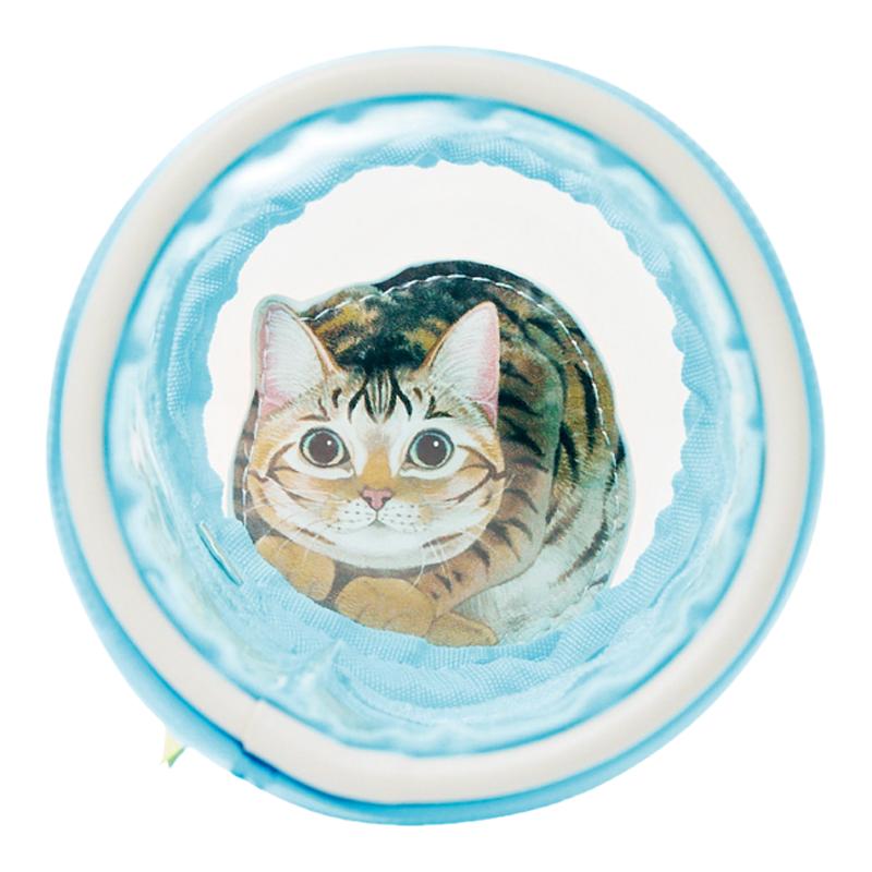 日本进口猫隧道糖果色笔袋清洁化妆包零食包芬理希梦猫部创意礼