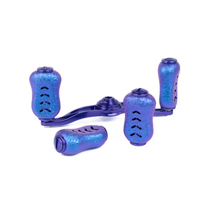 PTH钛合金握丸达瓦水滴轮改装冰晶系列糖果色禧玛诺摇臂渔轮配件