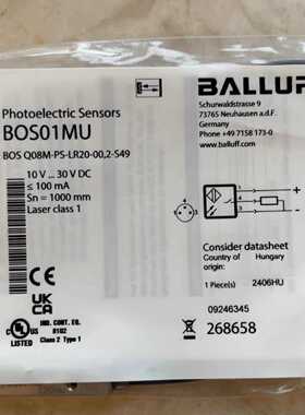 BOS01MU 巴鲁夫 工业传感器