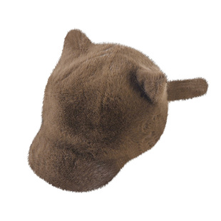 毛绒帽子女冬季可爱猫耳朵鸭舌帽加厚保暖显脸小2023新款韩版百搭