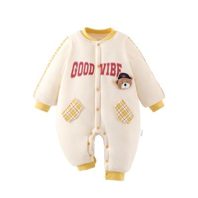 棉恋森婴儿衣服秋冬季连体衣纯棉