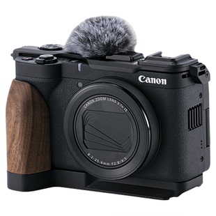 TILTA铁头兔笼适用佳能V1相机L型木手柄冷靴扩展手握阿卡快装底板Canon PowerShot V1专用防风毛罩摄影机配件