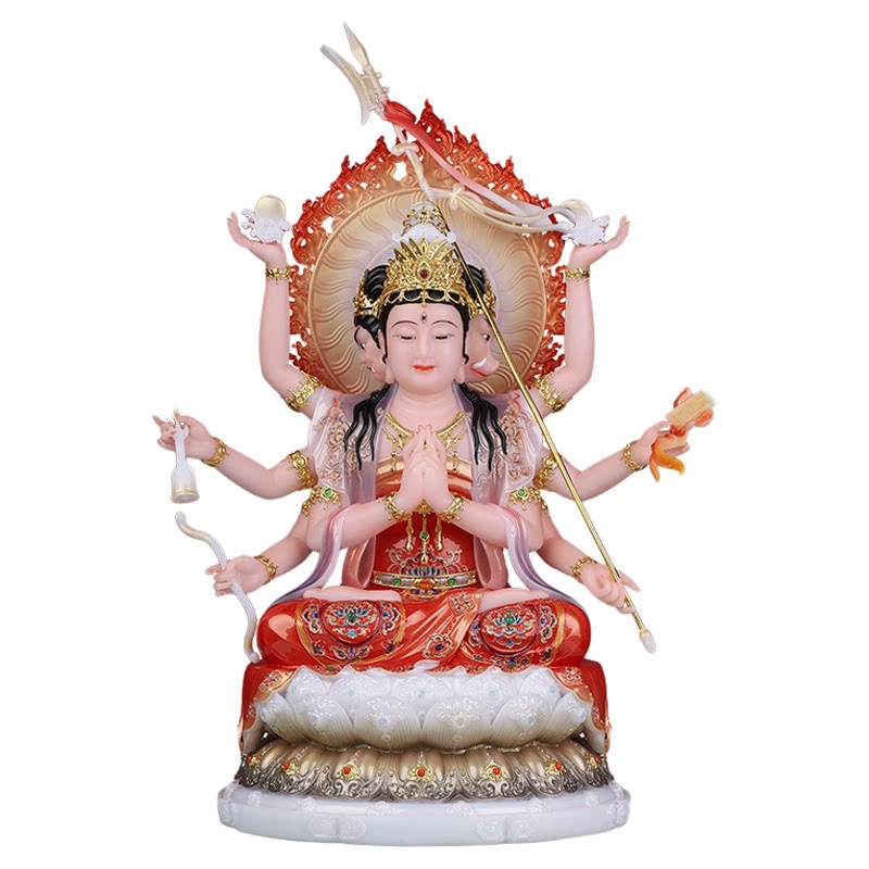 斗姆元君神像斗姆像佛堂汉白玉
