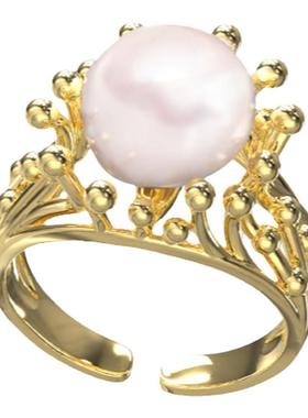 珍珠戒指PEARLONA原创女